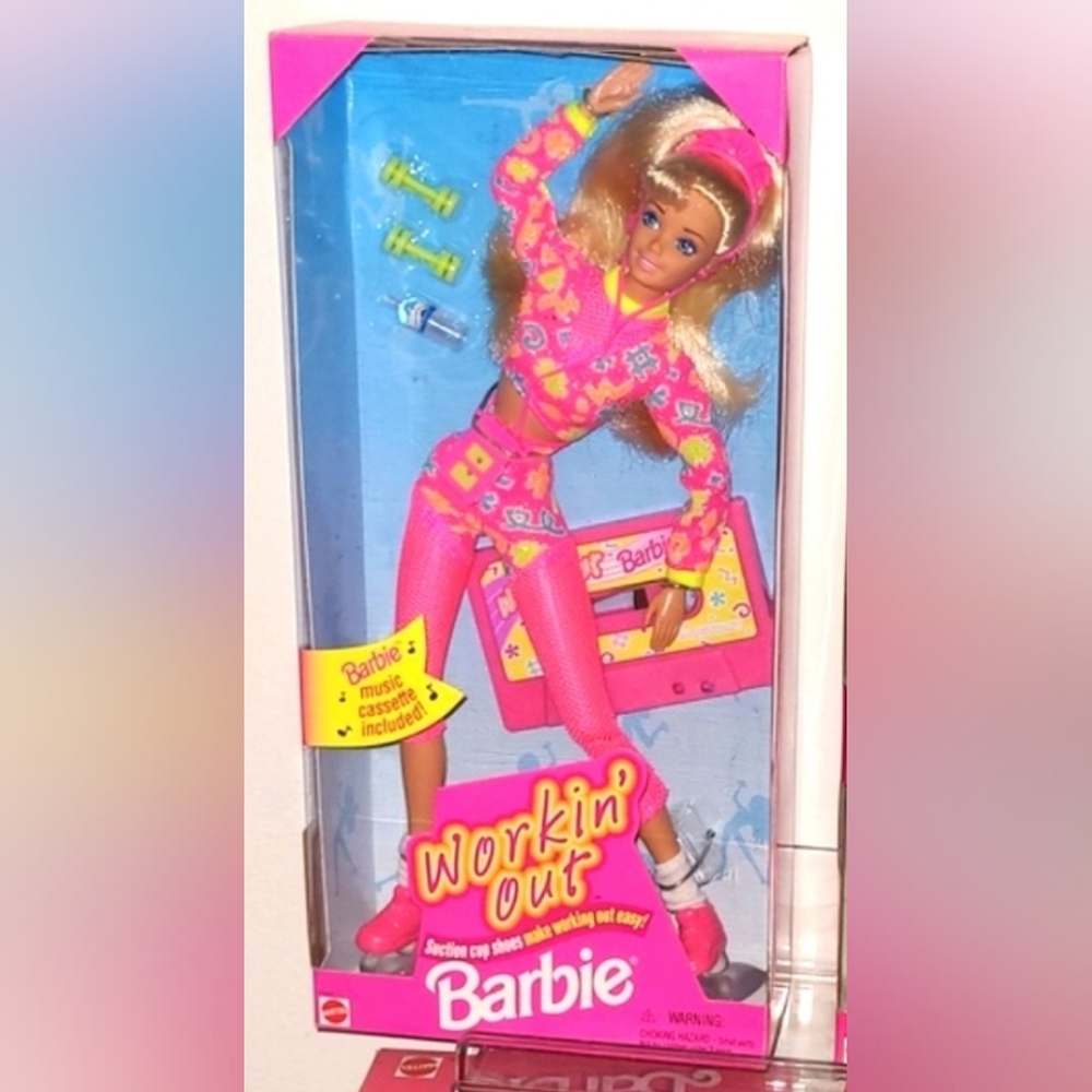 1996 Workin Out Barbie by Mattel